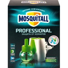 Купить Комплект от комаров MOSQUITALL Профессиональная защита: Электрофумигатор + жидкость 30 ночей, 30мл в Ленте