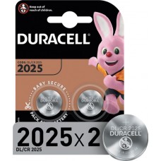 Батарейки литиевые DURACELL CR2025, 2шт