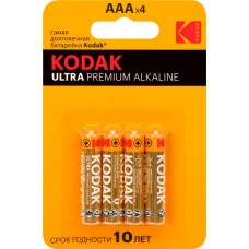 Купить Батарейки KODAK Ultra Premium Alkaline LR03-4BL K3A-4 U Б0005128, 4шт в Ленте