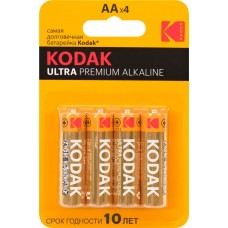 Купить Батарейки KODAK Ultra Premium Alkaline LR6-4BL KAA-4UD Б0005248, 4шт в Ленте