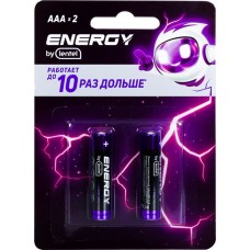 Купить Элемент питания ENERGY BY LENTEL Alkaline battery, Арт. AAA LR03-2B в Ленте