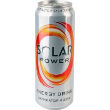Купить Напиток энергетический SOLAR Power Brain Boost газированный, 0.43л в Ленте