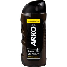 Купить Гель для душа мужской ARKO Men 2в1 Black, 260мл в Ленте