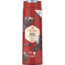 Гель-шампунь для душа мужской OLD SPICE Rock with Charcoal 2в1, 400мл