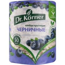 Хлебцы DR KORNER Злаковый коктейль черничный, 100г