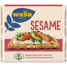 Купить Хлебцы пшеничные WASA Sesame с посыпкой из жареного кунжута, 200г в Ленте
