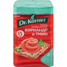Хлебцы ржаные DR KORNER с кориандром и тмином, 100г