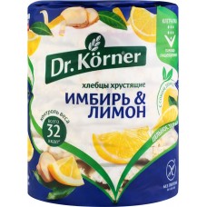 Купить Хлебцы рисово-кукурузные DR KORNER с имбирем и лимоном, 90г в Ленте
