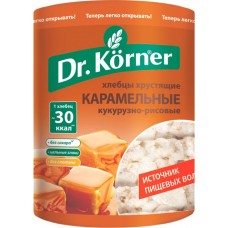 Купить Хлебцы рисово-кукурузный DR KORNER Карамельные, 90г в Ленте