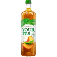 Напиток YOUR TEA Черный чай со вкусом персика, 1л