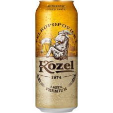 Купить Пиво светлое VELKOPOPOVICKY KOZEL Premium lager фильтрованное пастеризованное, 4,6%, ж/б, 0.5л в Ленте