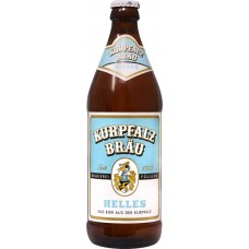 Пиво светлое KURPFALZ Brau Helles фильтрованное непастеризованное, 5,2%, 0.5л