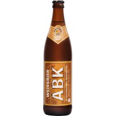 Купить Пиво светлое ABK Weissbier нефильтрованное непастеризованное 5,3%, 0.5л в Ленте