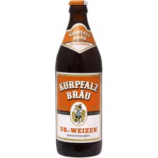 Пиво светлое KURPFALZ Brau Ur-Weizen нефильтрованное пастеризованное 5%, 0.5л