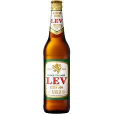 Пиво светлое LEV Czech Lion пастеризованное 4,8%, 0.5л