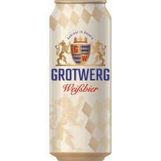 Купить Пиво светлое GROTWERG Weissebier пшеничное нефильтрованное пастеризованное 4,9%, 0.5л в Ленте