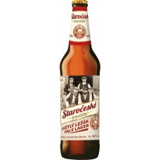 Пиво светлое STAROCESKE TRADICNI Староческе Традични фильтрованное пастеризованное 4,7%, 0.5л