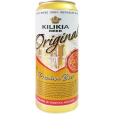 Пиво светлое KILIKIA Оригинальное фильтрованное пастеризованное 4,8%, 0.45л