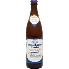 Пиво светлое WELTENBURGER KLOSTER Helle Weisse нефильтрованное пастеризованное 5,4%, 0.5л
