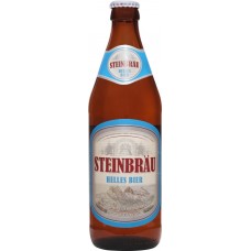 Пиво светлое STEINBRAU Helles фильтрованное пастеризованное 5,2%, 0.5л