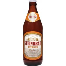 Пиво светлое STEINBRAU Hefeweizen нефильтрованное пастеризованное 5,2%, 0.5л