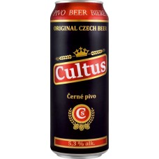 Купить Пиво темное CULTUS Cerne Pivo фильтр. паст. алк.5,3% ж/б в Ленте