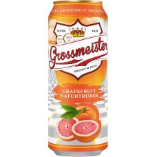 Напиток пивной GROSSMEISTER Naturtrubes Grapefruit нефильтрованный пастеризованный 2%, 0.5л