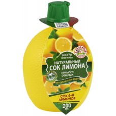Сок лимона АЗБУКА ПРОДУКТОВ натуральный, 200мл