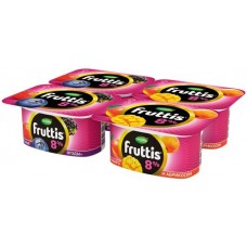 Купить Продукт йогуртный FRUTTIS Суперэкстра Абрикос, манго/Лесные ягоды 8%, без змж, 115г в Ленте
