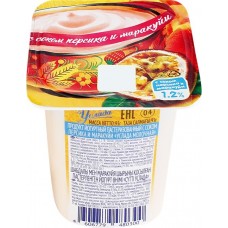 Продукт йогуртный EHRMANN Услада Персик, маракуйя с соком 1,2%, без змж, 95г