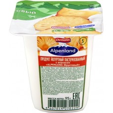 Продукт йогуртный EHRMANN Alpenland Киви, крыжовник, ананас 0,3%, без змж, 95г