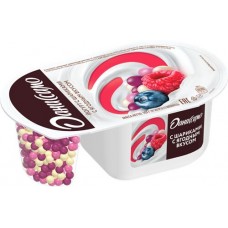 Йогурт ДАНИССИМО Фантазия Хрустящие шарики с ягодным вкусом 6,9%, без змж, 105г