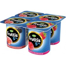 Купить Продукт йогуртный FRUTTIS Инжир, чернослив/Малина, земляника 5%, без змж, 115г в Ленте