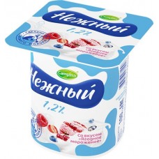 Купить Продукт йогуртный CAMPINA Нежный Ягодное мороженое 1,2%, без змж, 100г в Ленте