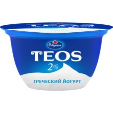 Купить Йогурт TEOS Греческий 2%, без змж, 140г в Ленте