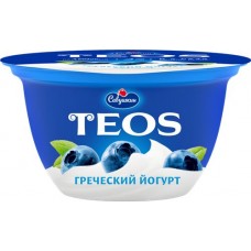 Купить Йогурт TEOS Греческий Черника 2%, без змж, 140г в Ленте