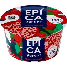 Купить Йогурт EPICA с гранатом и малиной 4,8%, без змж, 130г в Ленте