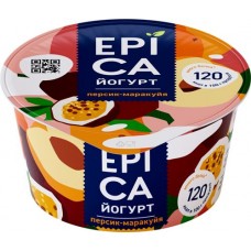 Купить Йогурт EPICA с персиком и маракуйей 4,8%, без змж, 130г в Ленте