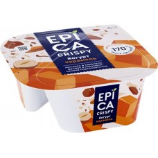 Йогурт EPICA Crispy Карамель, семена подсолнечника, орехи 10,2%, без змж, 140г