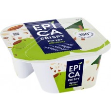 Йогурт EPICA Crispy Мюсли, миндаль, сушеные яблоки и клубника 5,7%, без змж, 138г