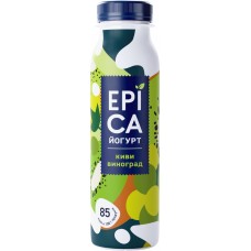 Йогурт питьевой EPICA с киви и виноградом 2,5%, без змж, 260г