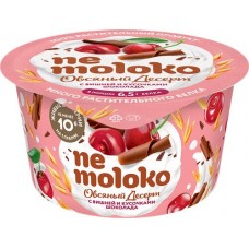 Продукт овсяный NEMOLOKO Десерт Вишня, кусочки шоколада, 130г