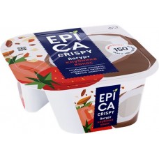 Купить Йогурт EPICA Crispy с клубникой и кокосом 7,3%, без змж, 138г в Ленте