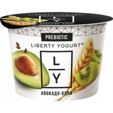 Йогурт LIBERTY с авокадо, киви, шпинатом и орехом 3,5%, без змж, 130г