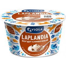Йогурт LAPLANDIA Сливочный с наполнителем ржаной хлеб, корица 7,1%, без змж, 180г