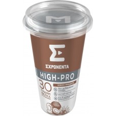 Напиток кисломолочный EXPONENTA High-pro Кокос, миндаль обезжиренный с высоким содержанием белка, без змж, 250г
