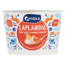 Йогурт LAPLANDIA Сливочный с тыквой, абрикосом и пряностями 7,1%, без змж, 180г