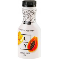 Купить Йогурт LIBERTY с папайей и манго 2%, без змж, 270г в Ленте
