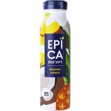Йогурт питьевой EPICA с ананасом и кокосом 2,6%, без змж, 260г