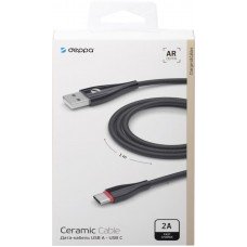 Купить Дата-кабель DEPPA Ceramic USB – USB-C, 1м, черный в Ленте